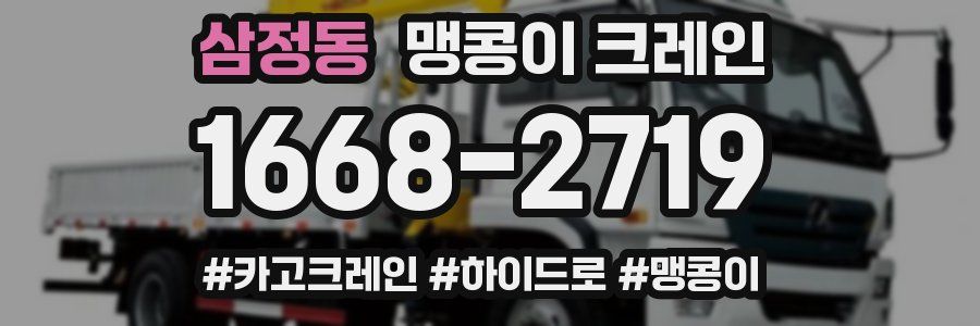 삼정동 맹콩이 크레인