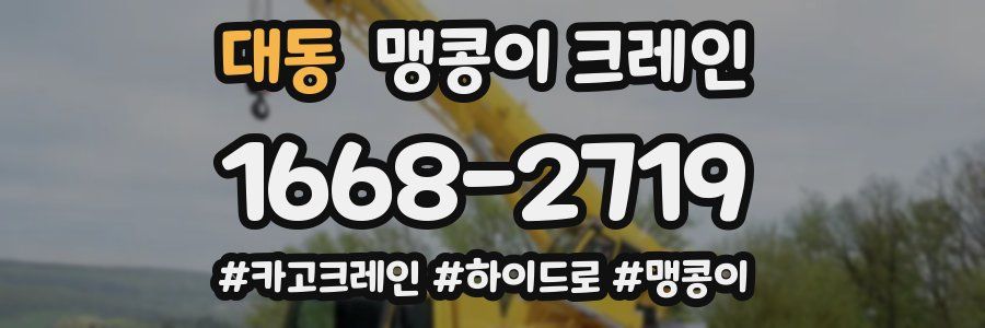 대동 맹콩이 크레인
