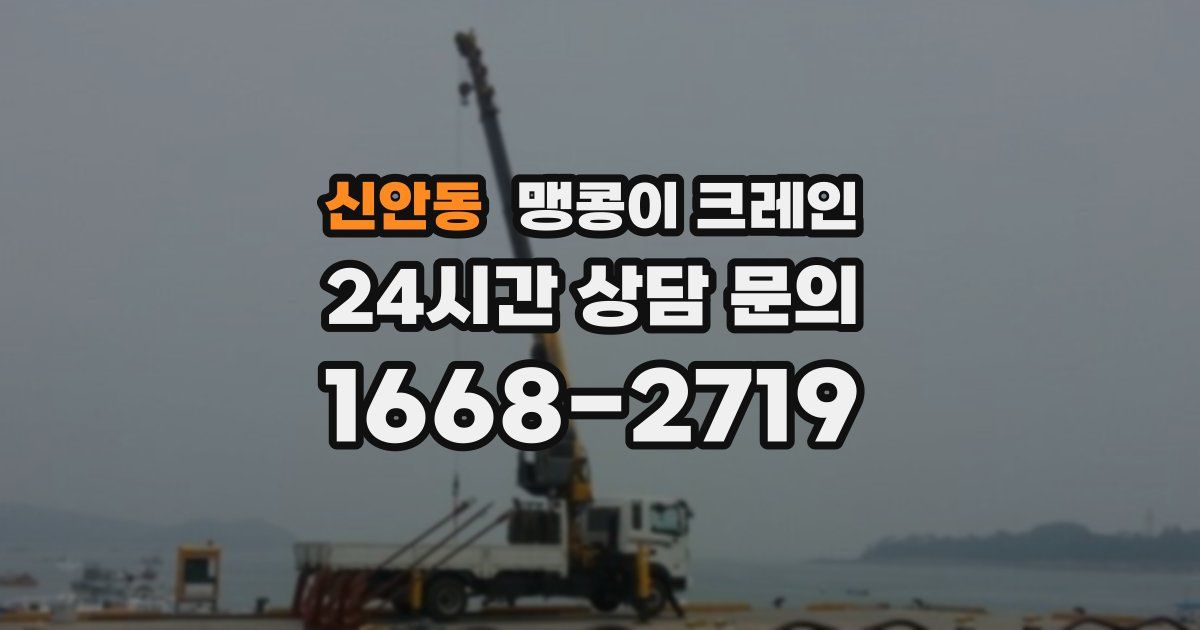 신안동 맹콩이 크레인