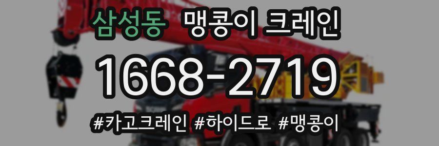 삼성동 맹콩이 크레인