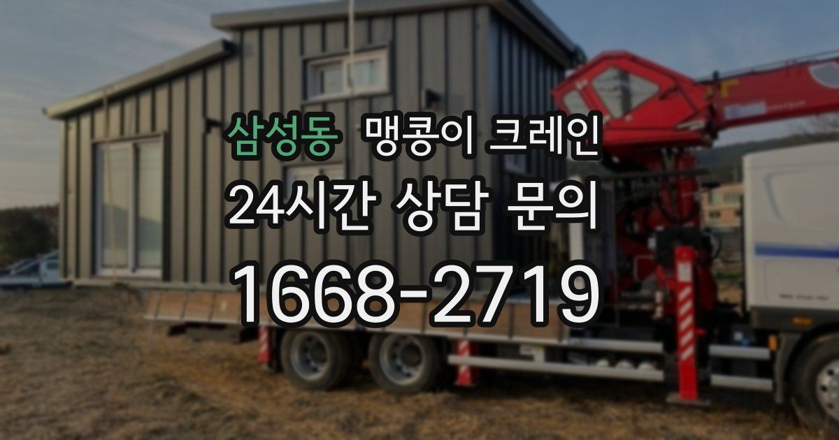 삼성동 맹콩이 크레인