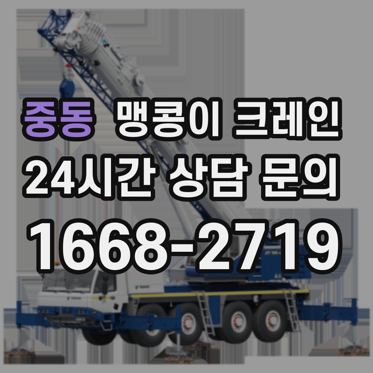 중동 맹콩이 크레인