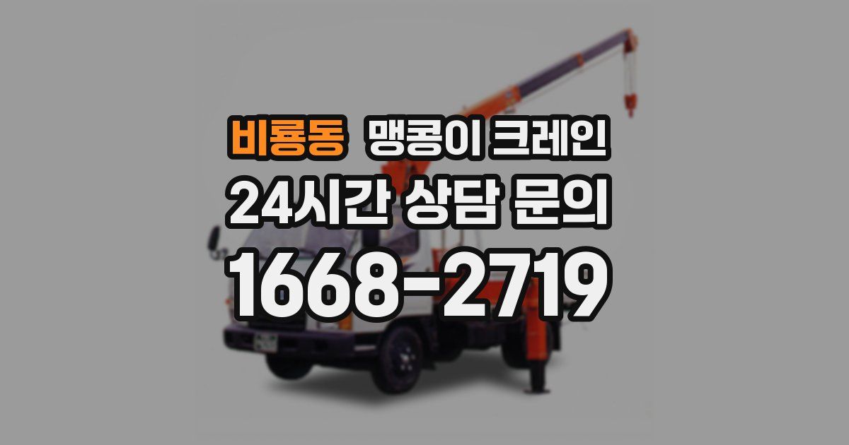 비룡동 맹콩이 크레인