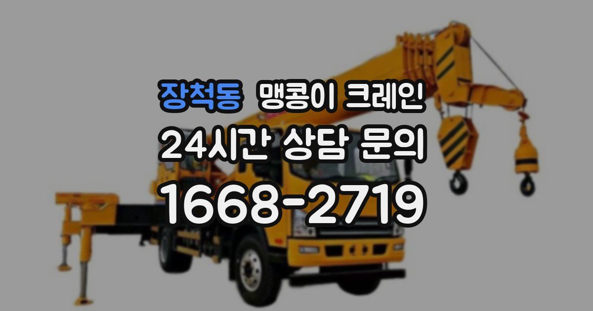 장척동 맹콩이 크레인