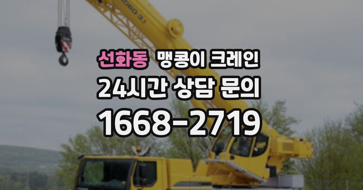 선화동 맹콩이 크레인