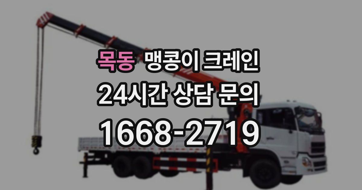 목동 맹콩이 크레인