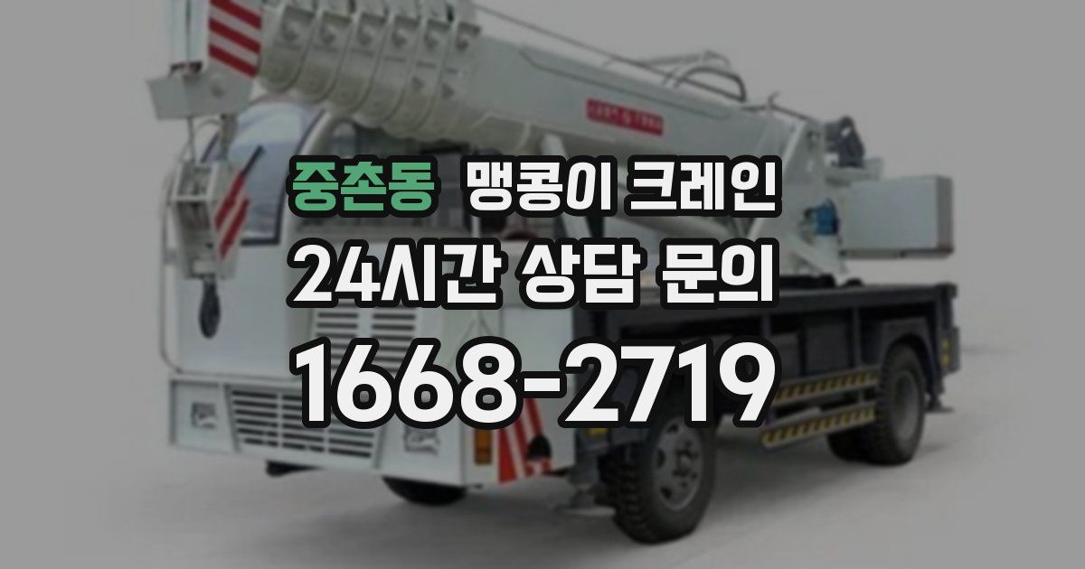 중촌동 맹콩이 크레인