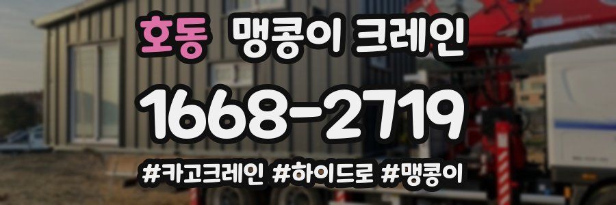 호동 맹콩이 크레인