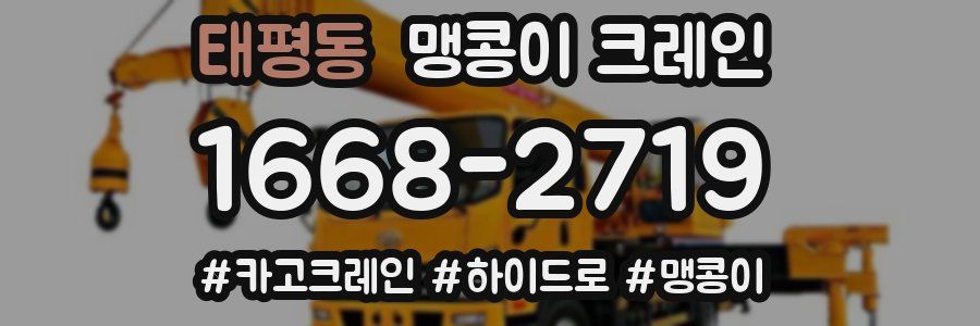 태평동 맹콩이 크레인
