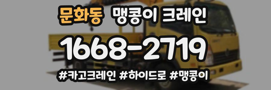 문화동 맹콩이 크레인