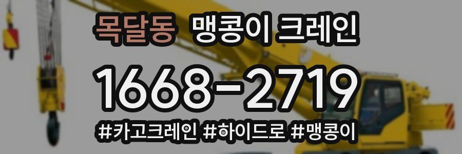 목달동 맹콩이 크레인