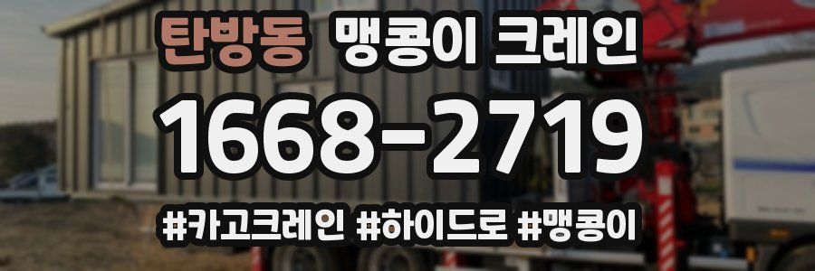 탄방동 맹콩이 크레인