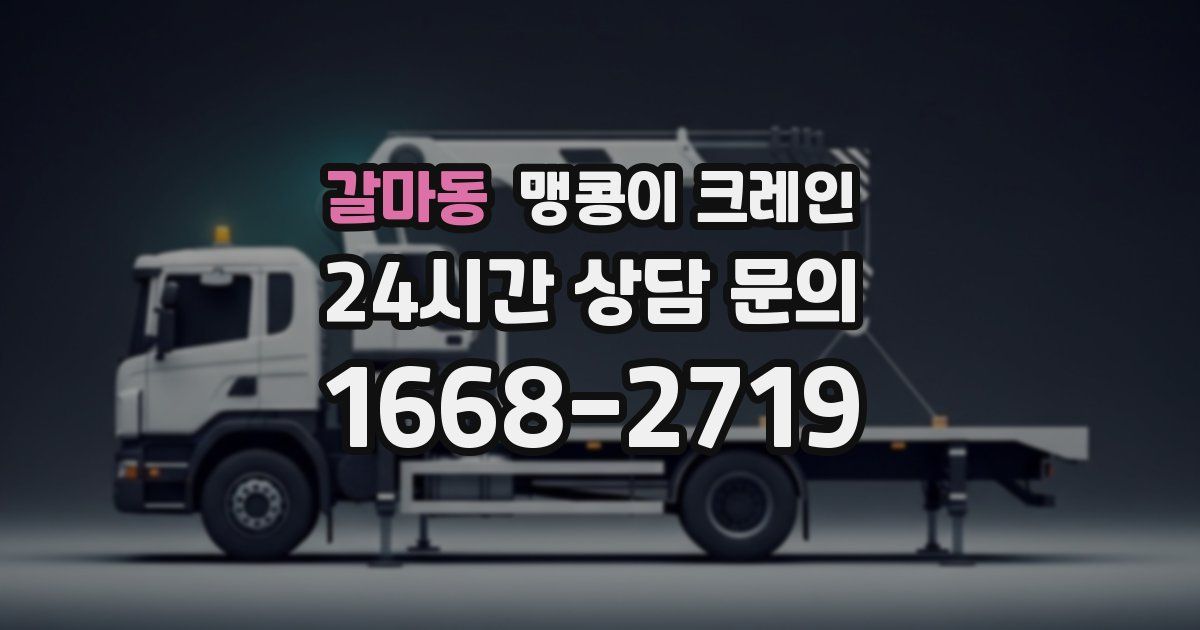 갈마동 맹콩이 크레인