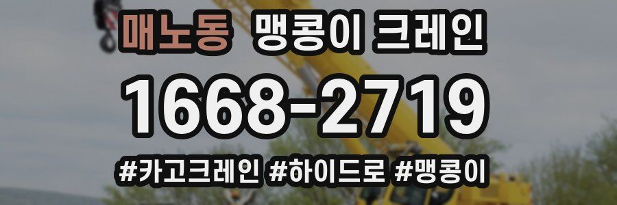 매노동 맹콩이 크레인