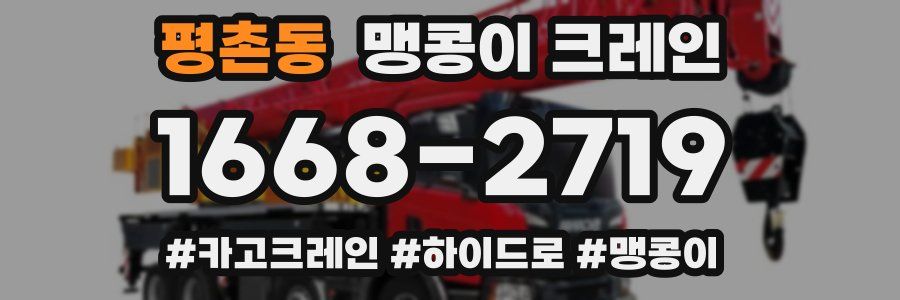평촌동 맹콩이 크레인