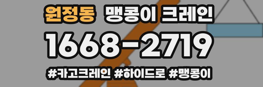 원정동 맹콩이 크레인