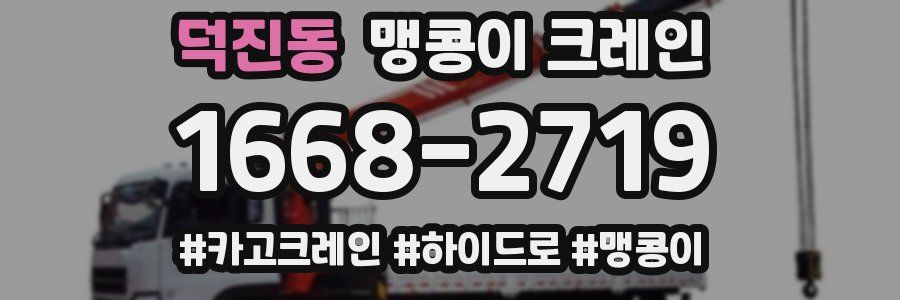 덕진동 맹콩이 크레인