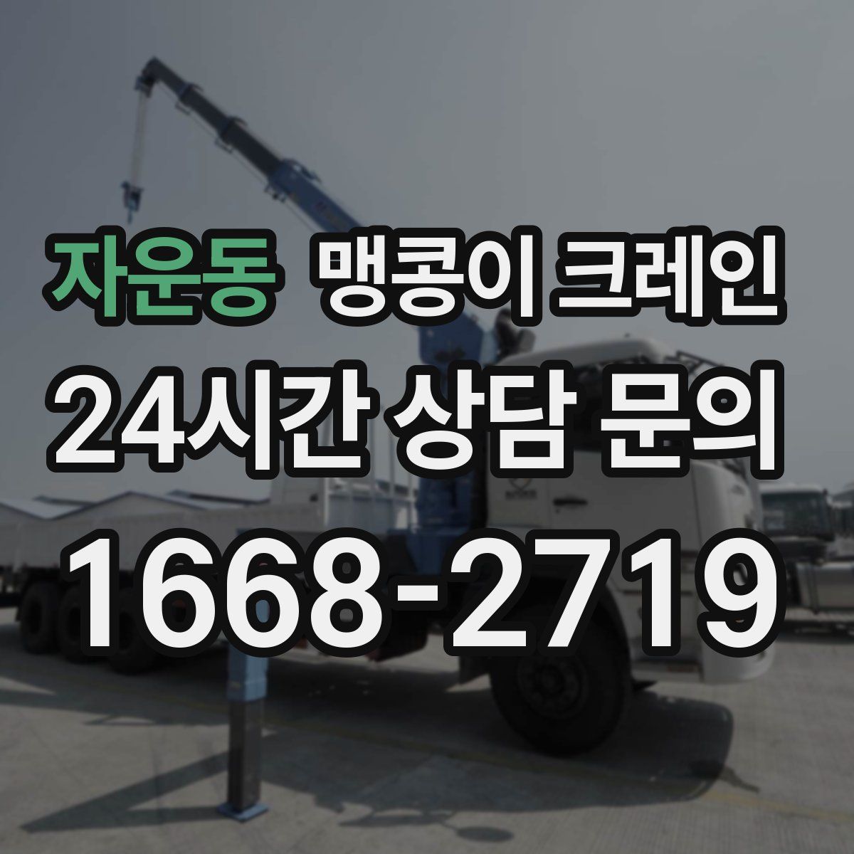 자운동 맹콩이 크레인