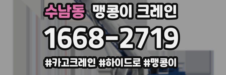 수남동 맹콩이 크레인