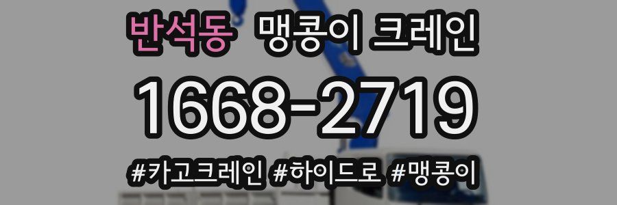 반석동 맹콩이 크레인