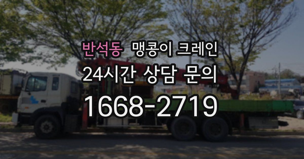 반석동 맹콩이 크레인