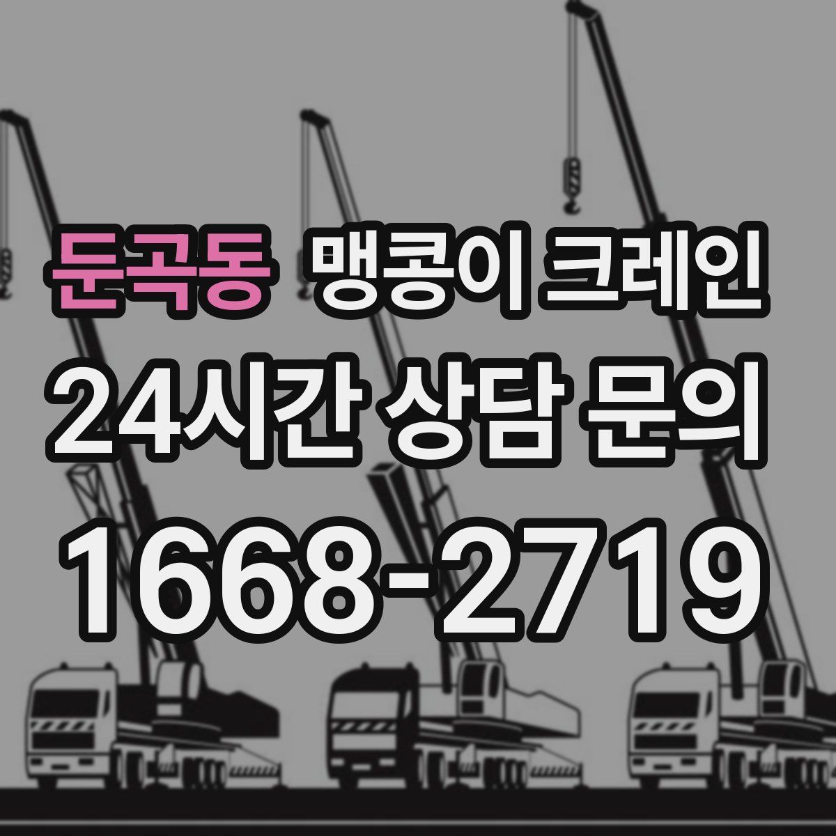 둔곡동 맹콩이 크레인