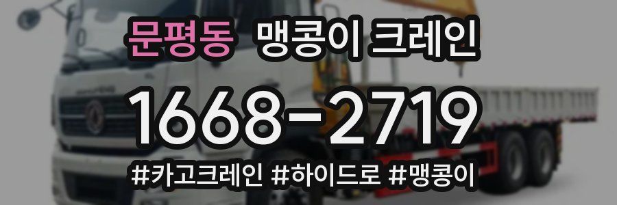 문평동 맹콩이 크레인