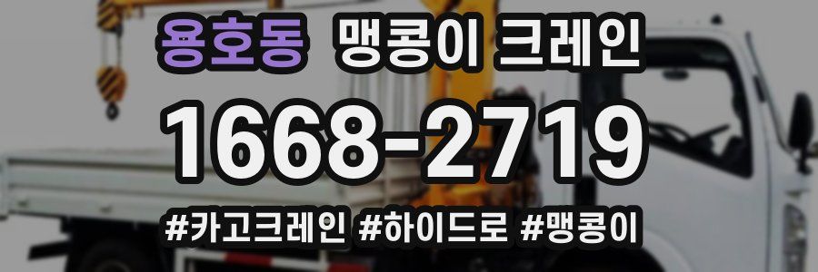 용호동 맹콩이 크레인