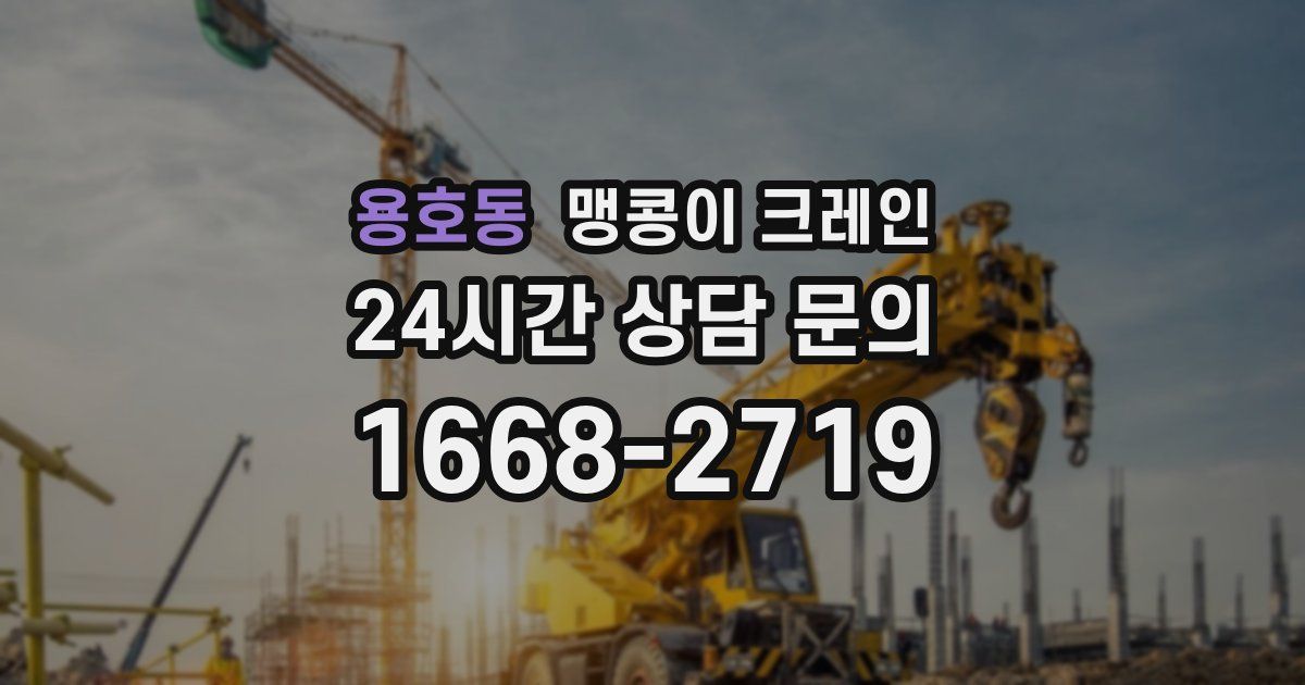 용호동 맹콩이 크레인