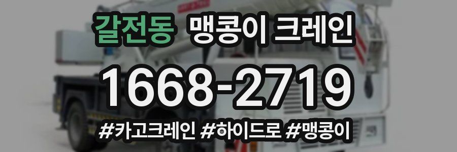 갈전동 맹콩이 크레인