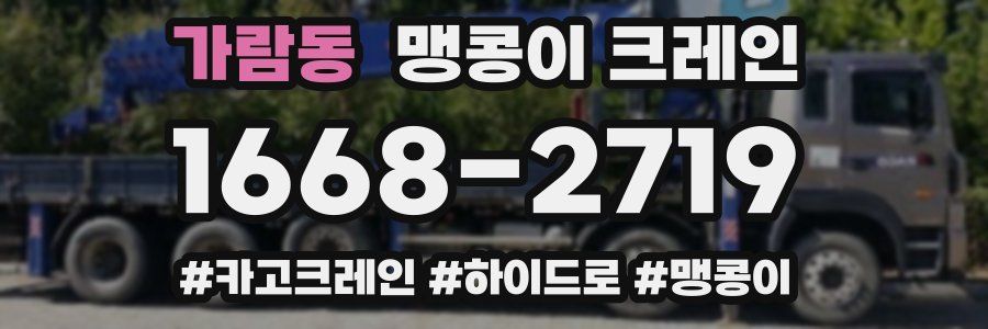 가람동 맹콩이 크레인