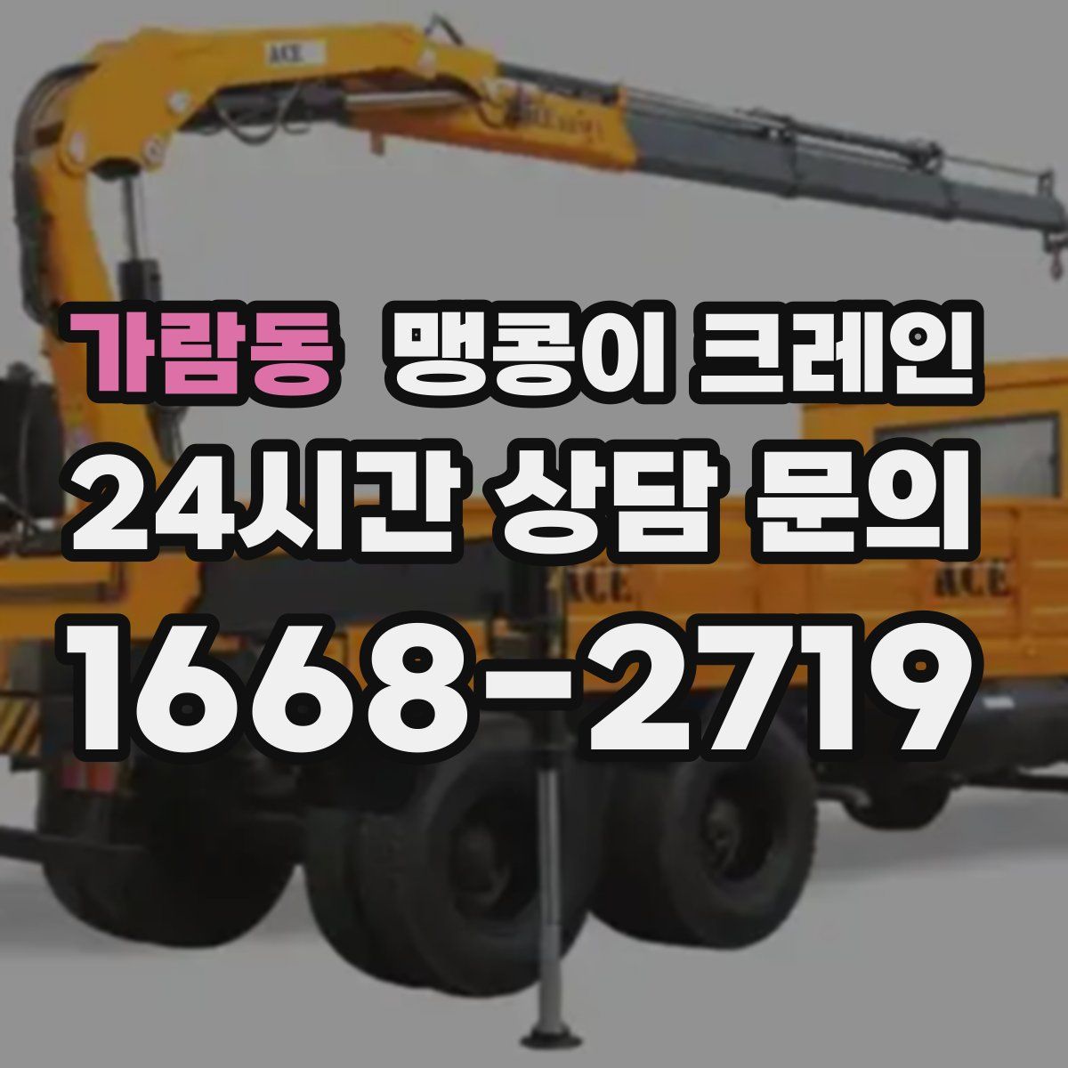 가람동 맹콩이 크레인