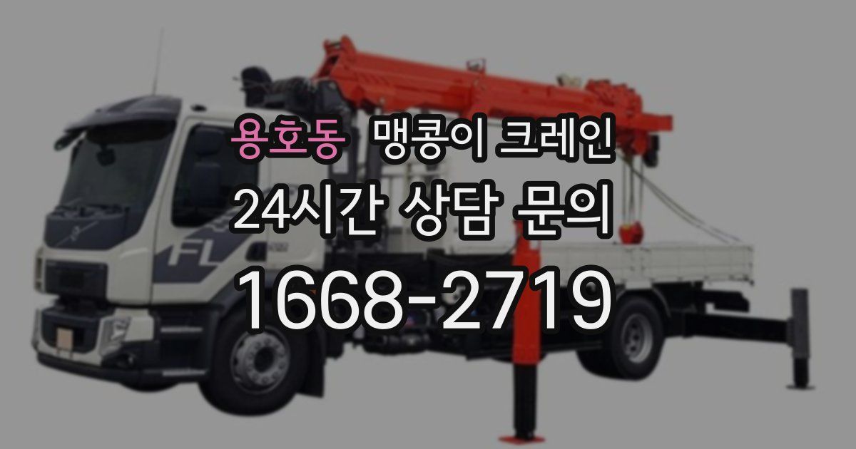 용호동 맹콩이 크레인