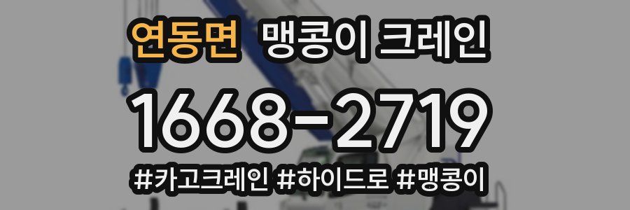 연동면 맹콩이 크레인