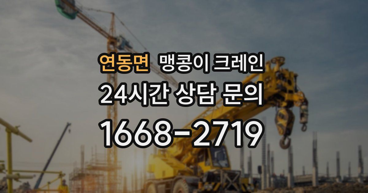 연동면 맹콩이 크레인