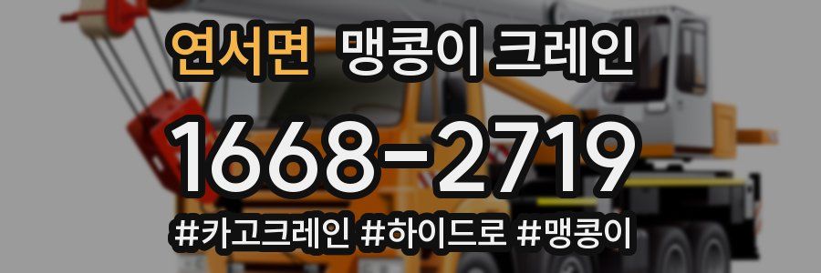 연서면 맹콩이 크레인