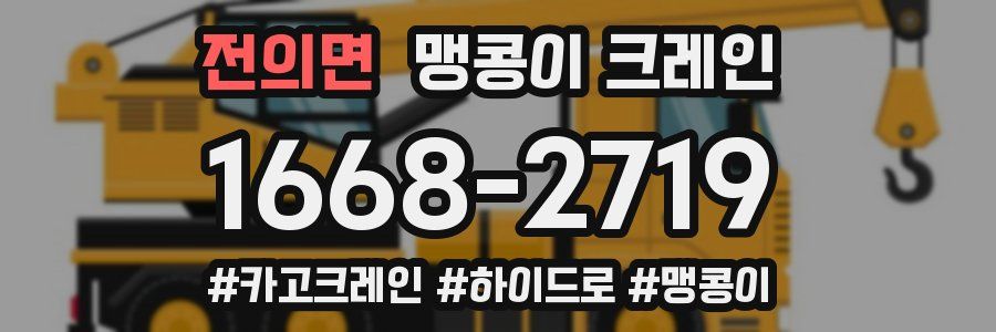 전의면 맹콩이 크레인