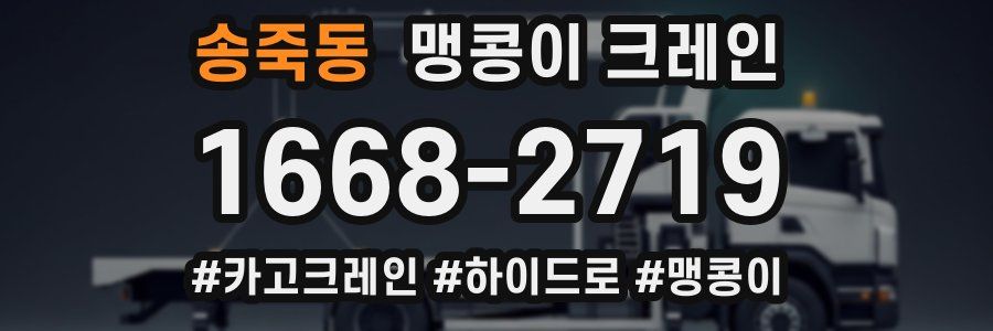 송죽동 맹콩이 크레인