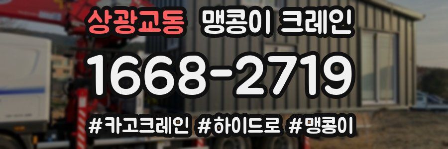 상광교동 맹콩이 크레인