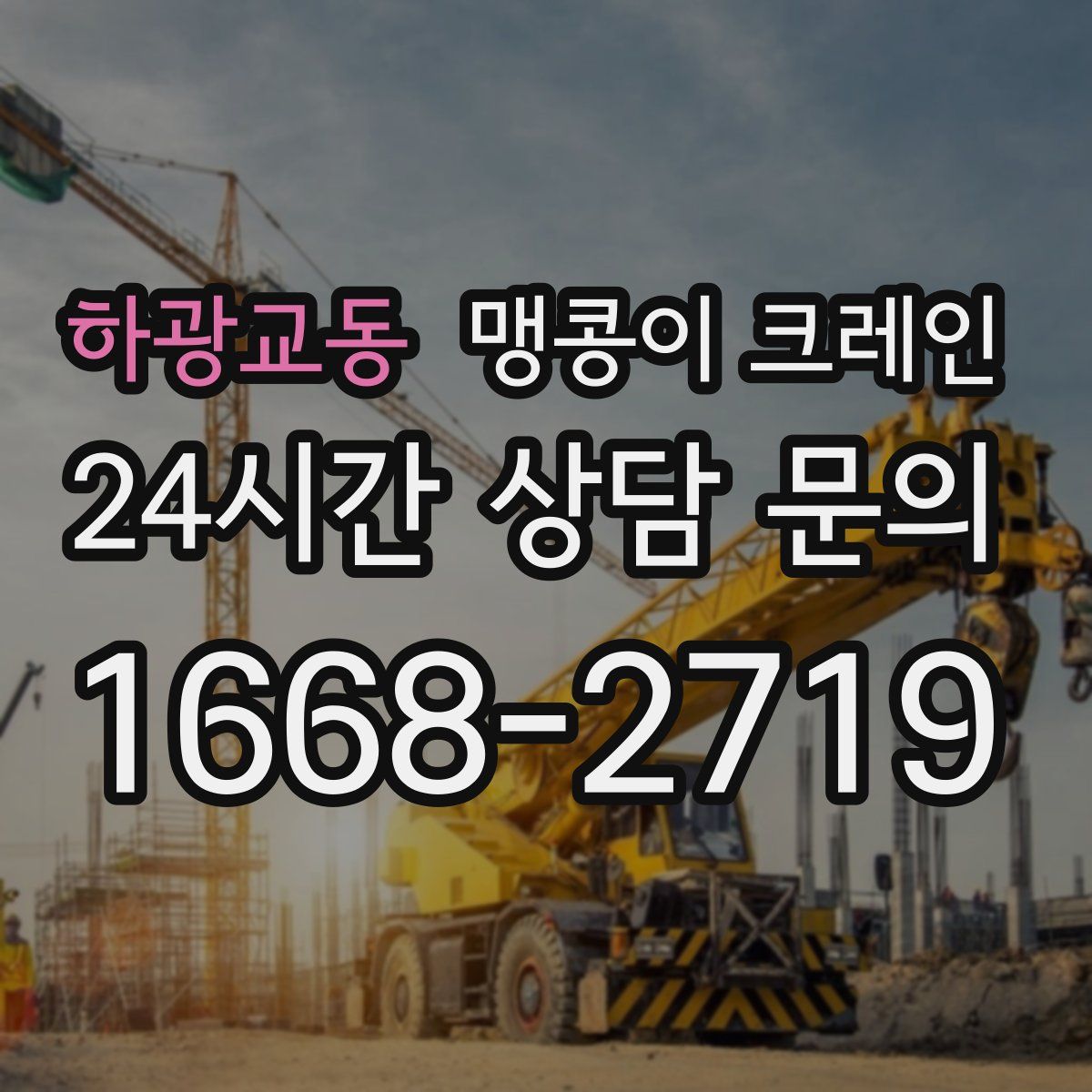 하광교동 맹콩이 크레인