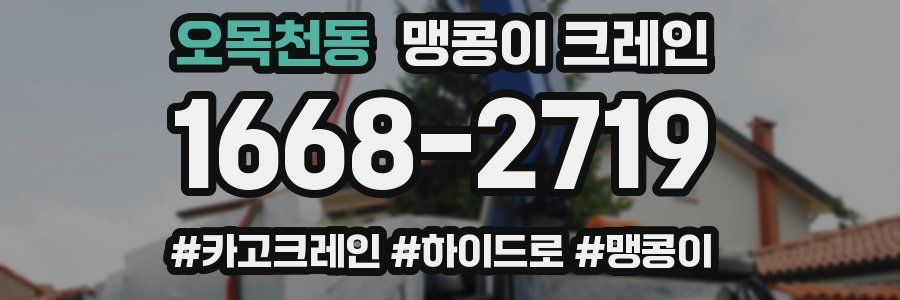 오목천동 맹콩이 크레인