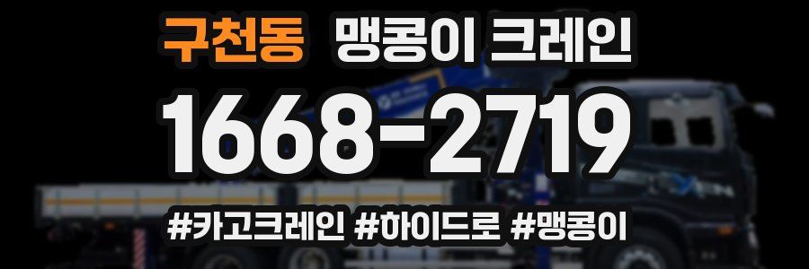 구천동 맹콩이 크레인