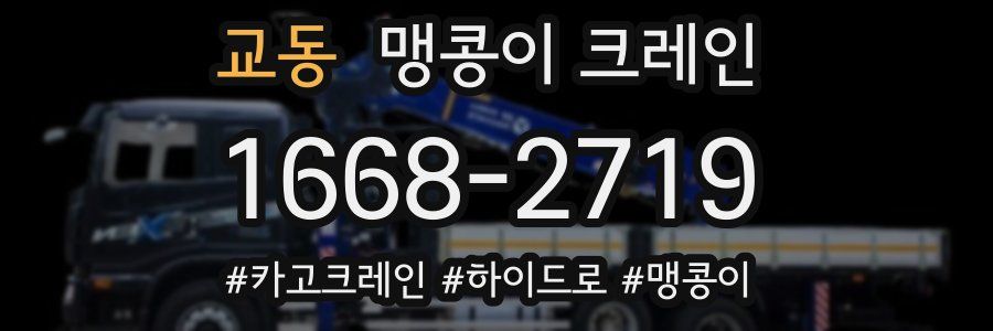 교동 맹콩이 크레인