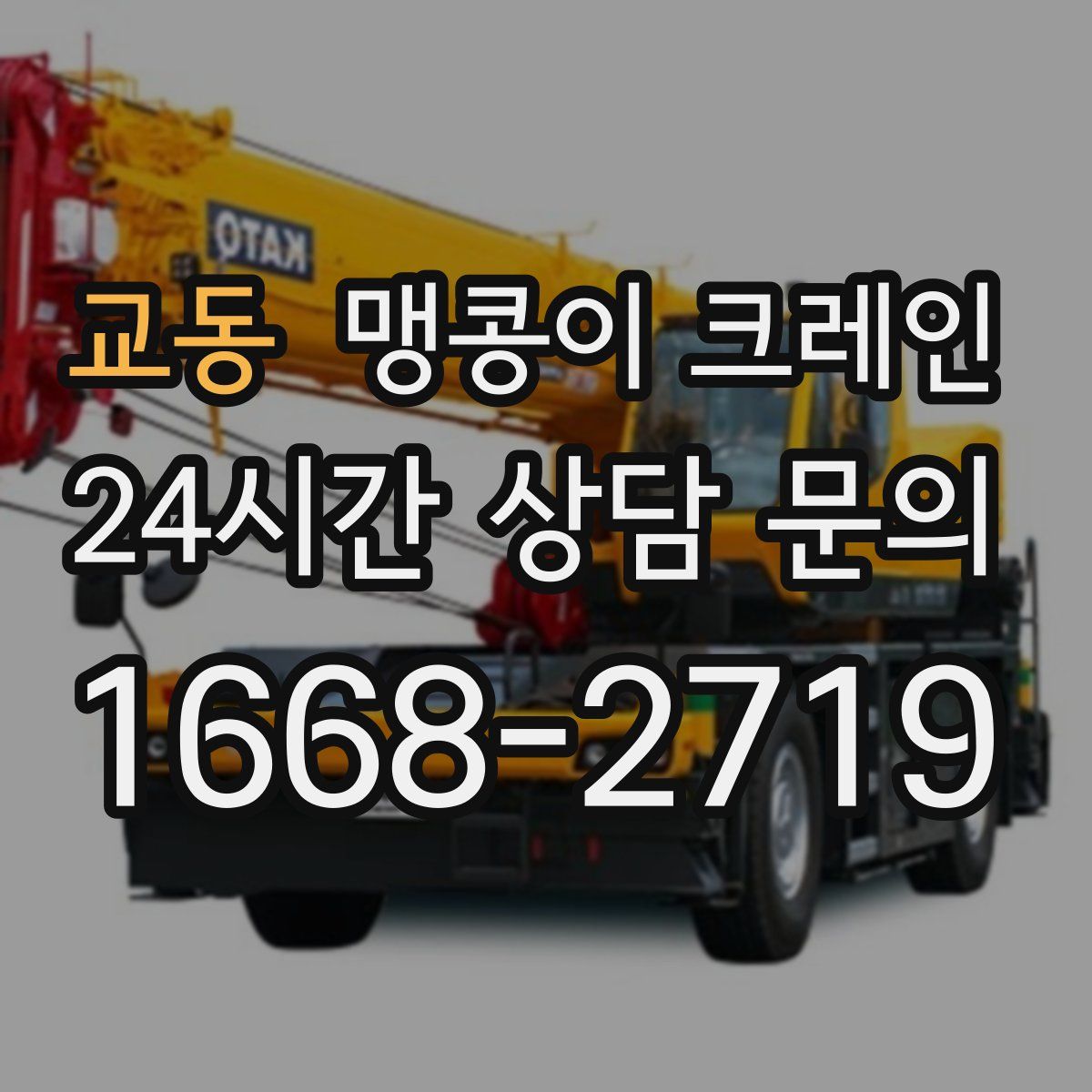 교동 맹콩이 크레인