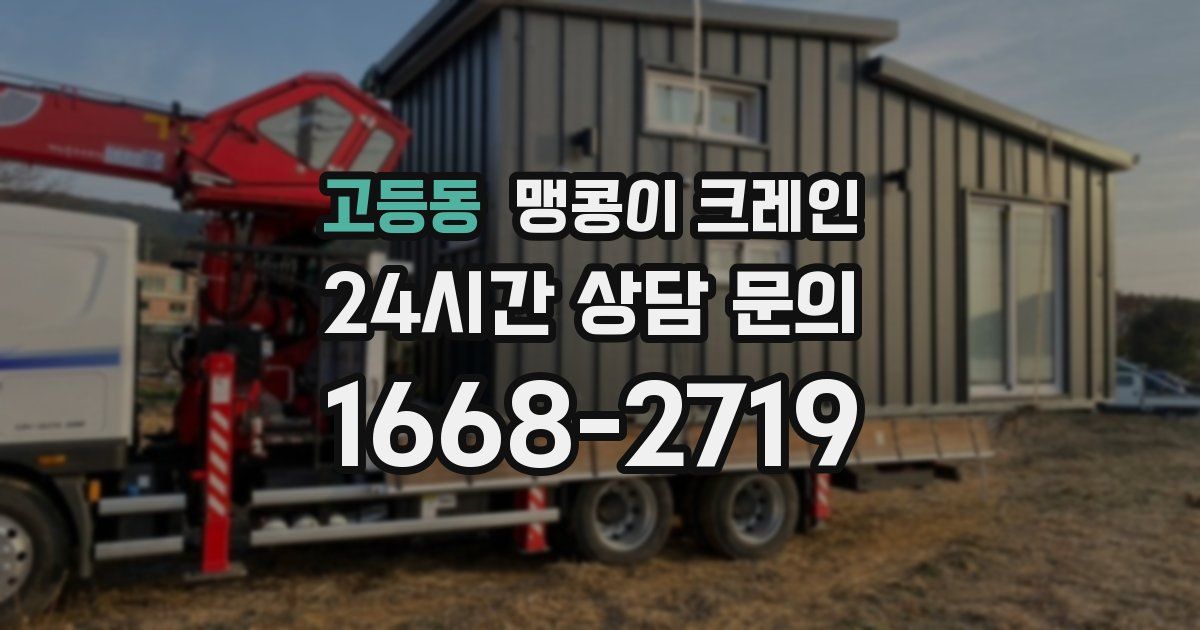 고등동 맹콩이 크레인