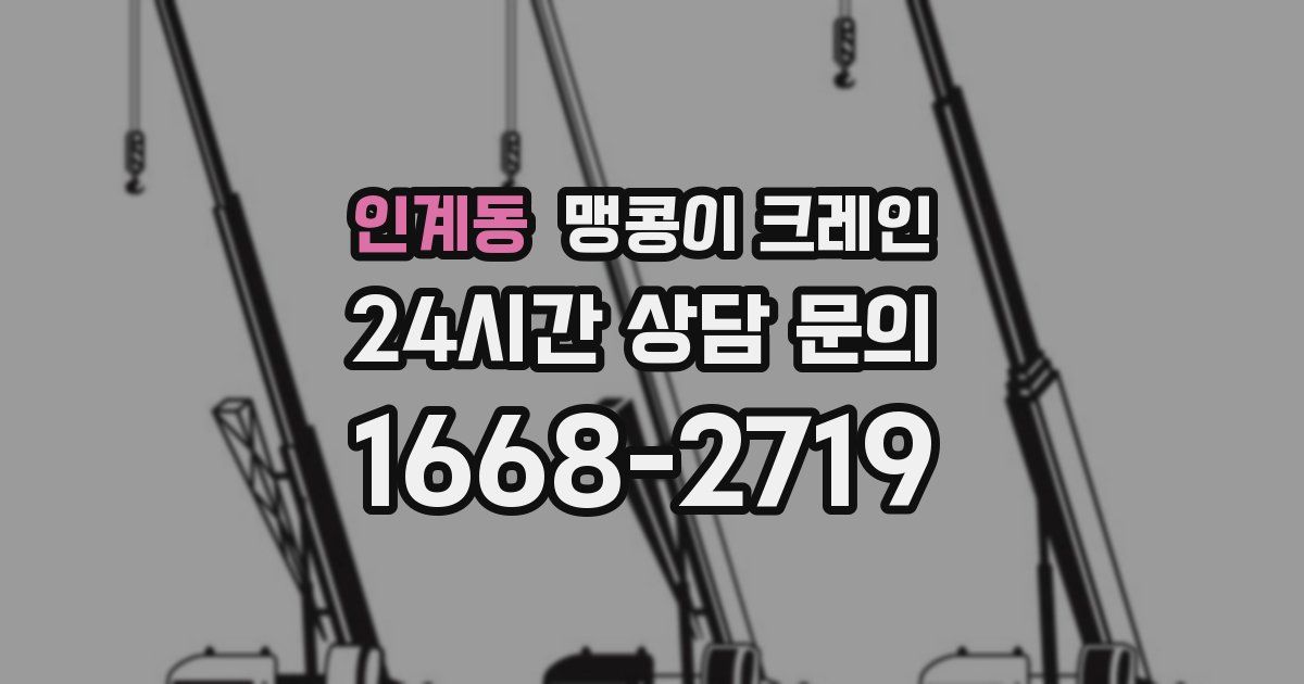 인계동 맹콩이 크레인