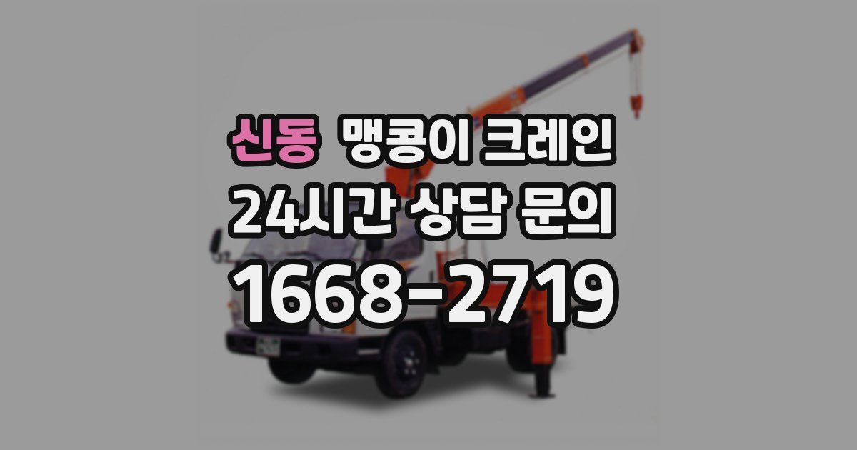 신동 맹콩이 크레인