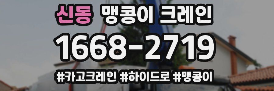 신동 맹콩이 크레인