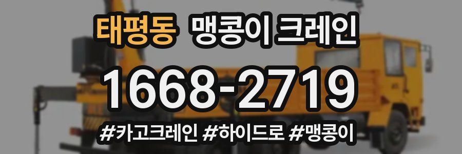 태평동 맹콩이 크레인