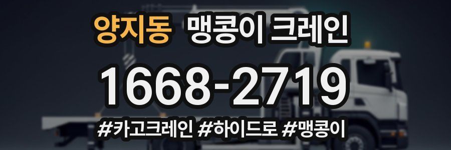 양지동 맹콩이 크레인